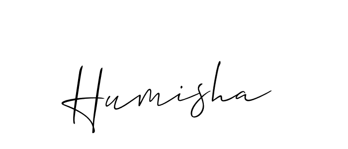 How to make Humisha signature? Allison_Script is a professional autograph style. Create handwritten signature for Humisha name. Humisha signature style 2 images and pictures png