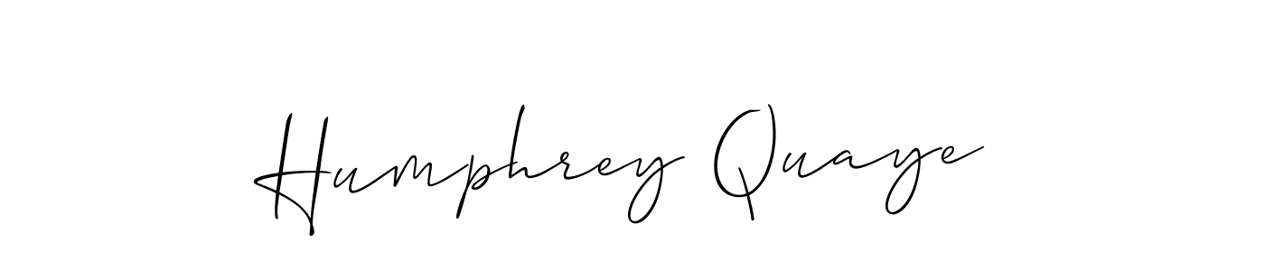 Create a beautiful signature design for name Humphrey Quaye. With this signature (Allison_Script) fonts, you can make a handwritten signature for free. Humphrey Quaye signature style 2 images and pictures png