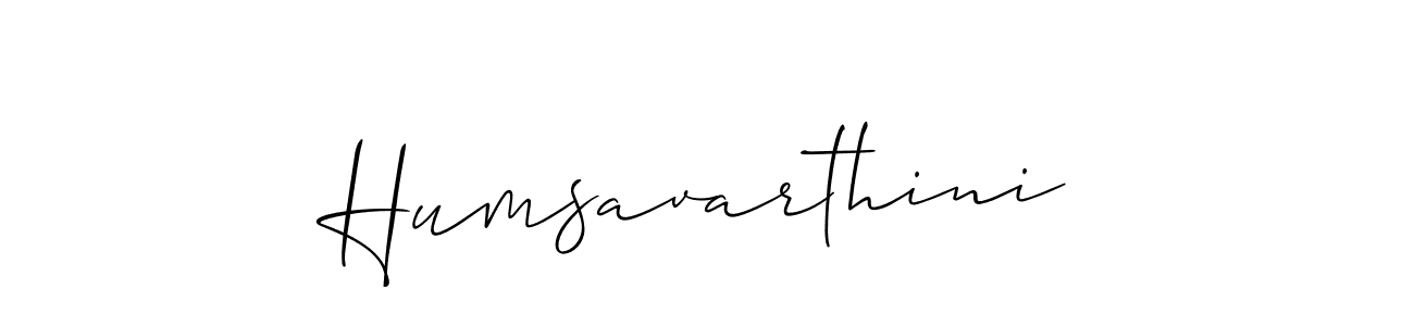 Also You can easily find your signature by using the search form. We will create Humsavarthini name handwritten signature images for you free of cost using Allison_Script sign style. Humsavarthini signature style 2 images and pictures png