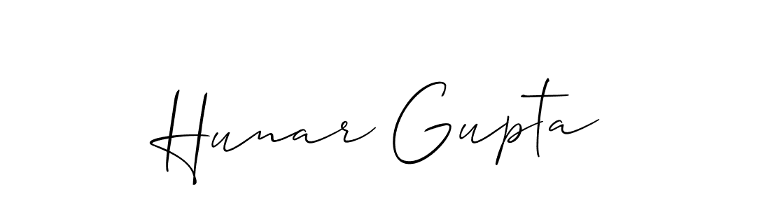 Make a beautiful signature design for name Hunar Gupta. Use this online signature maker to create a handwritten signature for free. Hunar Gupta signature style 2 images and pictures png