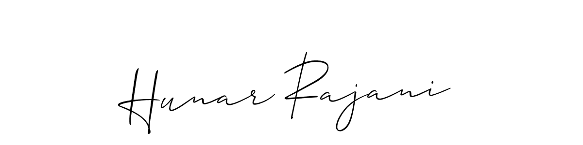 You can use this online signature creator to create a handwritten signature for the name Hunar Rajani. This is the best online autograph maker. Hunar Rajani signature style 2 images and pictures png