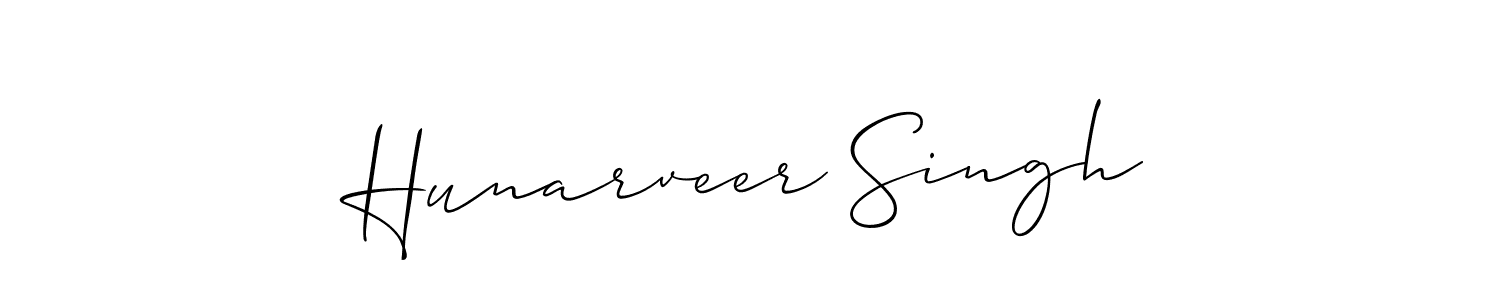 This is the best signature style for the Hunarveer Singh name. Also you like these signature font (Allison_Script). Mix name signature. Hunarveer Singh signature style 2 images and pictures png