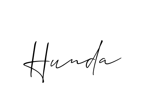 Make a beautiful signature design for name Hunda. Use this online signature maker to create a handwritten signature for free. Hunda signature style 2 images and pictures png