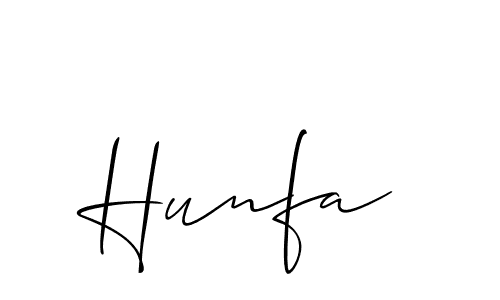 Similarly Allison_Script is the best handwritten signature design. Signature creator online .You can use it as an online autograph creator for name Hunfa. Hunfa signature style 2 images and pictures png