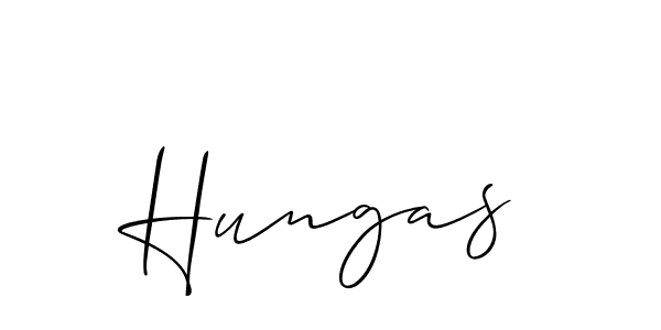 It looks lik you need a new signature style for name Hungas. Design unique handwritten (Allison_Script) signature with our free signature maker in just a few clicks. Hungas signature style 2 images and pictures png