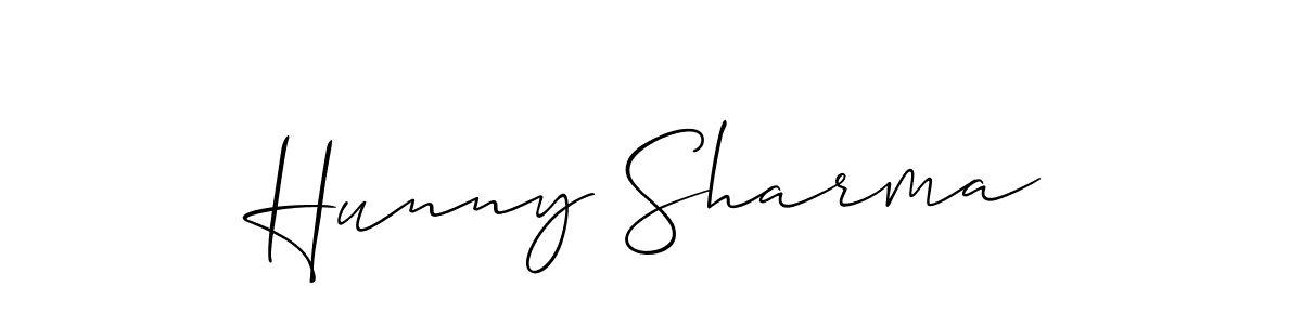 Check out images of Autograph of Hunny Sharma name. Actor Hunny Sharma Signature Style. Allison_Script is a professional sign style online. Hunny Sharma signature style 2 images and pictures png