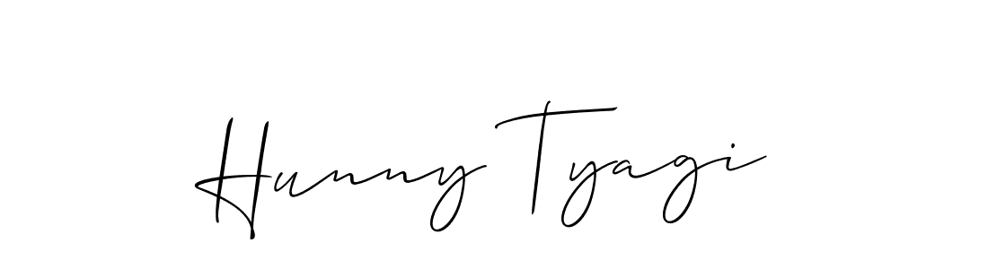 This is the best signature style for the Hunny Tyagi name. Also you like these signature font (Allison_Script). Mix name signature. Hunny Tyagi signature style 2 images and pictures png