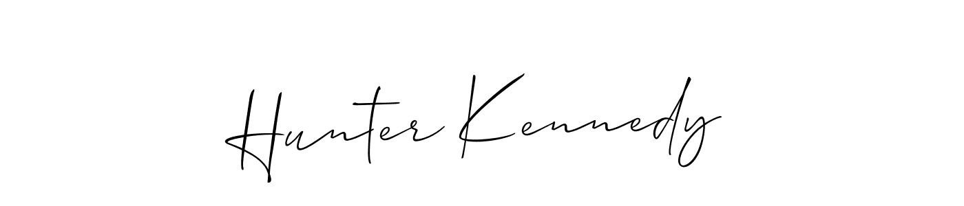 You can use this online signature creator to create a handwritten signature for the name Hunter Kennedy. This is the best online autograph maker. Hunter Kennedy signature style 2 images and pictures png