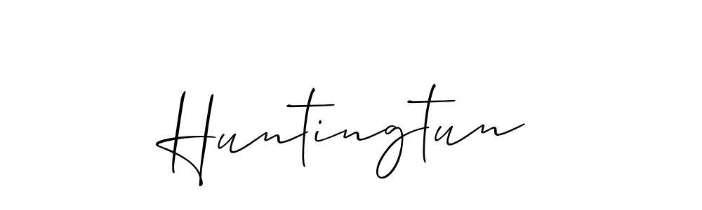 Make a short Huntingtun signature style. Manage your documents anywhere anytime using Allison_Script. Create and add eSignatures, submit forms, share and send files easily. Huntingtun signature style 2 images and pictures png
