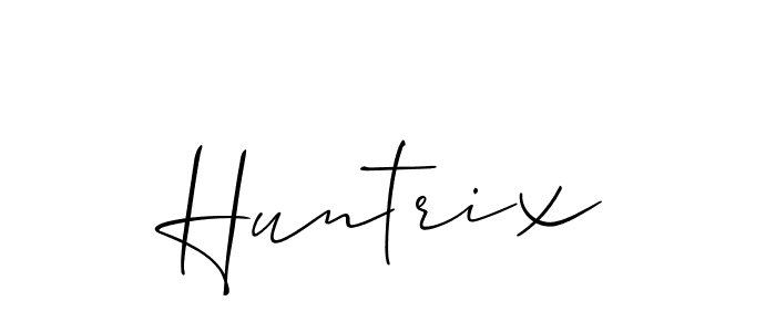 Create a beautiful signature design for name Huntrix. With this signature (Allison_Script) fonts, you can make a handwritten signature for free. Huntrix signature style 2 images and pictures png