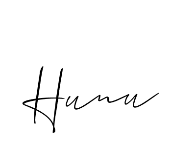 You should practise on your own different ways (Allison_Script) to write your name (Hunu) in signature. don't let someone else do it for you. Hunu signature style 2 images and pictures png
