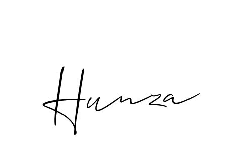 You should practise on your own different ways (Allison_Script) to write your name (Hunza) in signature. don't let someone else do it for you. Hunza signature style 2 images and pictures png