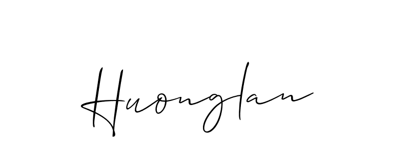 How to make Huonglan name signature. Use Allison_Script style for creating short signs online. This is the latest handwritten sign. Huonglan signature style 2 images and pictures png