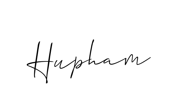 Allison_Script is a professional signature style that is perfect for those who want to add a touch of class to their signature. It is also a great choice for those who want to make their signature more unique. Get Hupham name to fancy signature for free. Hupham signature style 2 images and pictures png