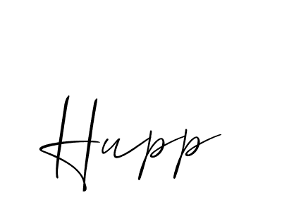 How to make Hupp name signature. Use Allison_Script style for creating short signs online. This is the latest handwritten sign. Hupp signature style 2 images and pictures png