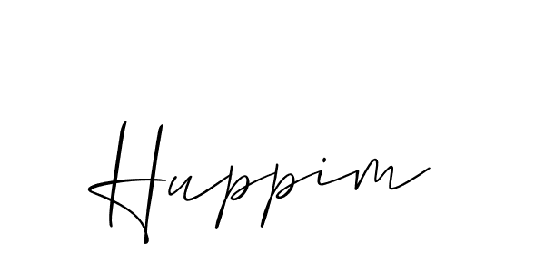 Design your own signature with our free online signature maker. With this signature software, you can create a handwritten (Allison_Script) signature for name Huppim. Huppim signature style 2 images and pictures png