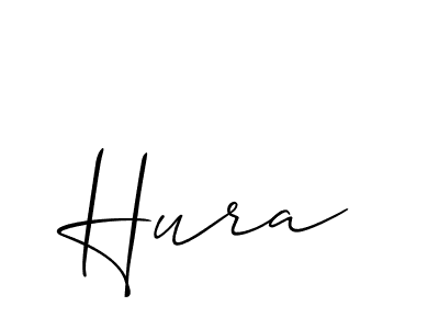 How to Draw Hura signature style? Allison_Script is a latest design signature styles for name Hura. Hura signature style 2 images and pictures png