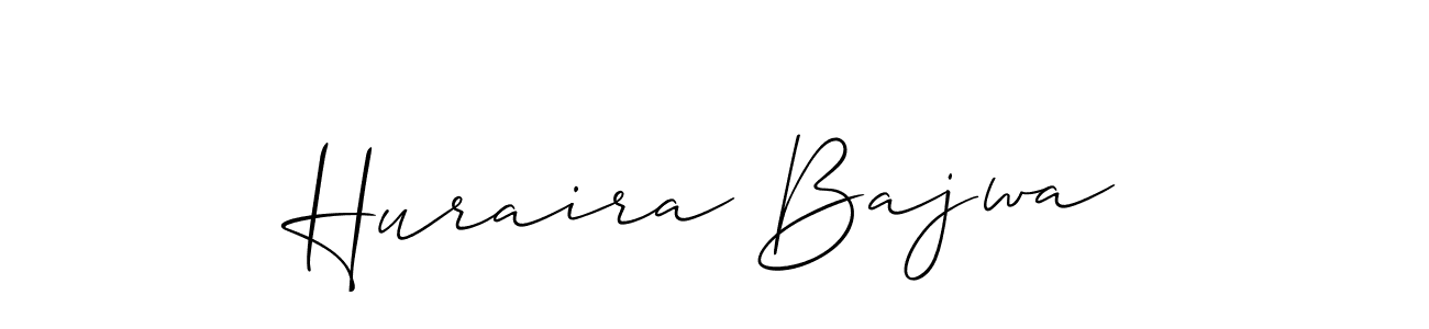 Also we have Huraira Bajwa name is the best signature style. Create professional handwritten signature collection using Allison_Script autograph style. Huraira Bajwa signature style 2 images and pictures png