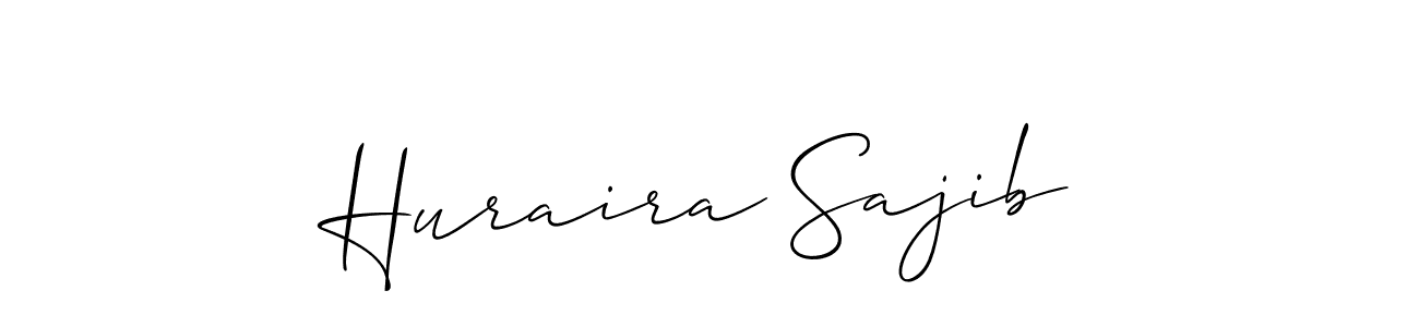 Also You can easily find your signature by using the search form. We will create Huraira Sajib name handwritten signature images for you free of cost using Allison_Script sign style. Huraira Sajib signature style 2 images and pictures png
