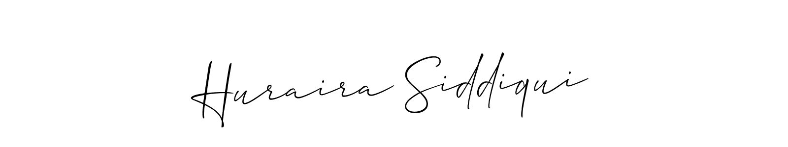 How to make Huraira Siddiqui signature? Allison_Script is a professional autograph style. Create handwritten signature for Huraira Siddiqui name. Huraira Siddiqui signature style 2 images and pictures png