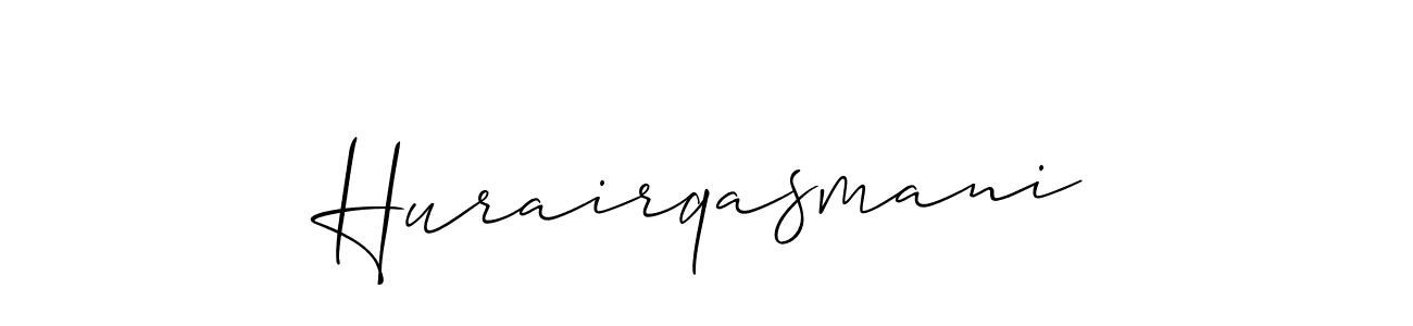 Make a beautiful signature design for name Hurairqasmani. Use this online signature maker to create a handwritten signature for free. Hurairqasmani signature style 2 images and pictures png