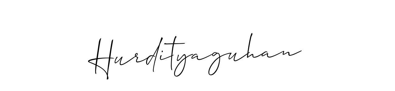 The best way (Allison_Script) to make a short signature is to pick only two or three words in your name. The name Hurdityaguhan include a total of six letters. For converting this name. Hurdityaguhan signature style 2 images and pictures png