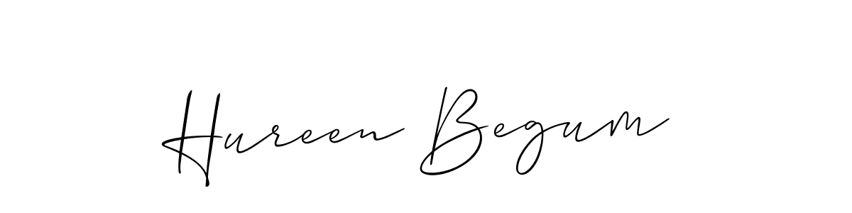 Also You can easily find your signature by using the search form. We will create Hureen Begum name handwritten signature images for you free of cost using Allison_Script sign style. Hureen Begum signature style 2 images and pictures png