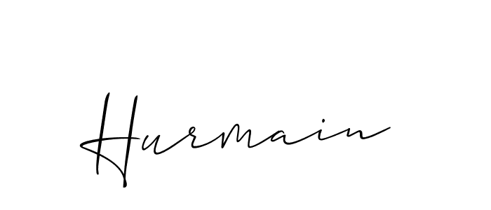 It looks lik you need a new signature style for name Hurmain. Design unique handwritten (Allison_Script) signature with our free signature maker in just a few clicks. Hurmain signature style 2 images and pictures png