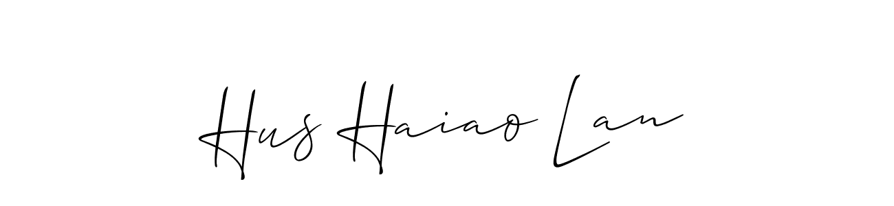 Best and Professional Signature Style for Hus Haiao Lan. Allison_Script Best Signature Style Collection. Hus Haiao Lan signature style 2 images and pictures png