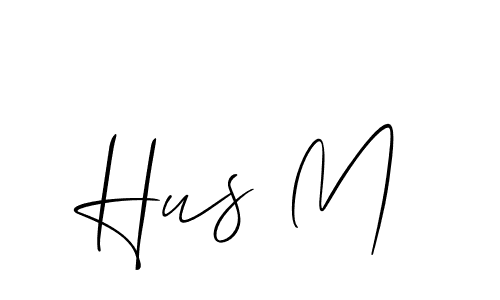 Make a beautiful signature design for name Hus M. Use this online signature maker to create a handwritten signature for free. Hus M signature style 2 images and pictures png