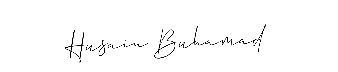 How to make Husain Buhamad signature? Allison_Script is a professional autograph style. Create handwritten signature for Husain Buhamad name. Husain Buhamad signature style 2 images and pictures png