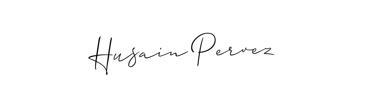 Make a beautiful signature design for name Husain Pervez. Use this online signature maker to create a handwritten signature for free. Husain Pervez signature style 2 images and pictures png