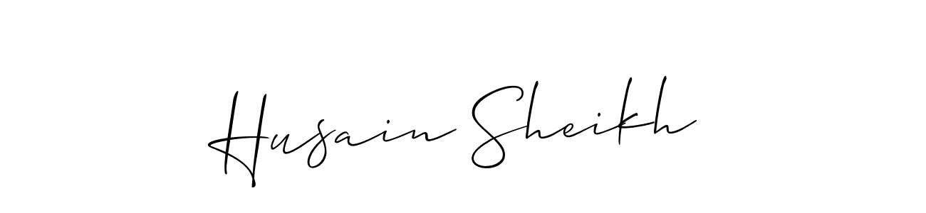 Best and Professional Signature Style for Husain Sheikh. Allison_Script Best Signature Style Collection. Husain Sheikh signature style 2 images and pictures png