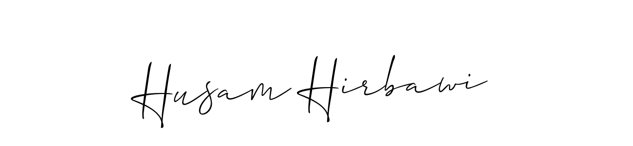 Also we have Husam Hirbawi name is the best signature style. Create professional handwritten signature collection using Allison_Script autograph style. Husam Hirbawi signature style 2 images and pictures png