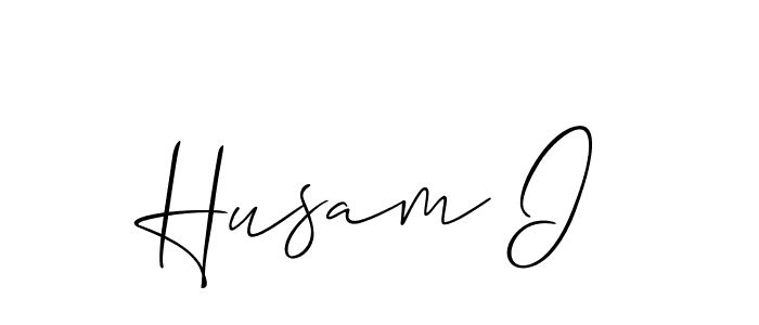 It looks lik you need a new signature style for name Husam I. Design unique handwritten (Allison_Script) signature with our free signature maker in just a few clicks. Husam I signature style 2 images and pictures png