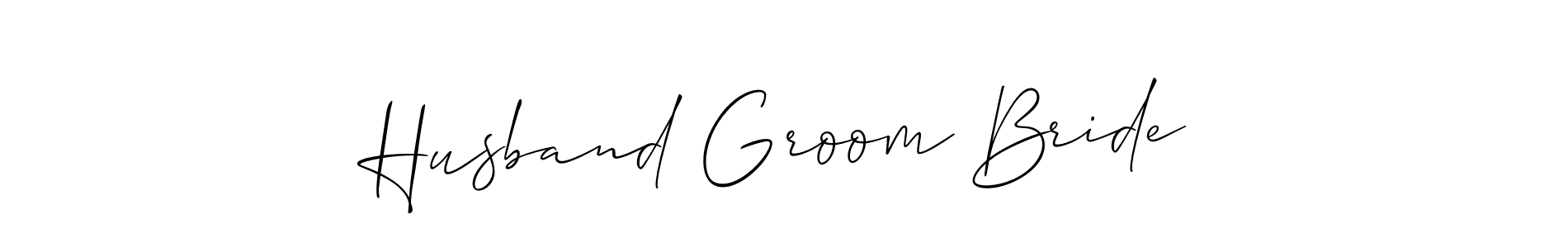 How to Draw Husband Groom Bride signature style? Allison_Script is a latest design signature styles for name Husband Groom Bride. Husband Groom Bride signature style 2 images and pictures png