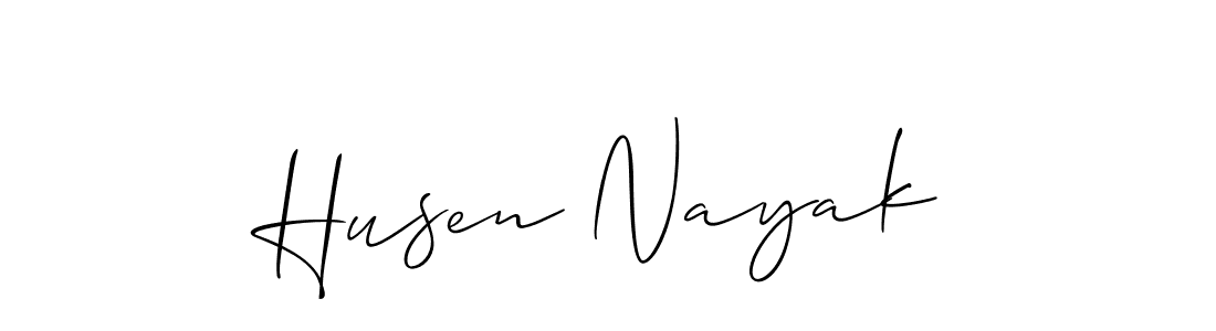 Make a beautiful signature design for name Husen Nayak. Use this online signature maker to create a handwritten signature for free. Husen Nayak signature style 2 images and pictures png