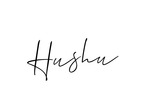 The best way (Allison_Script) to make a short signature is to pick only two or three words in your name. The name Hushu include a total of six letters. For converting this name. Hushu signature style 2 images and pictures png