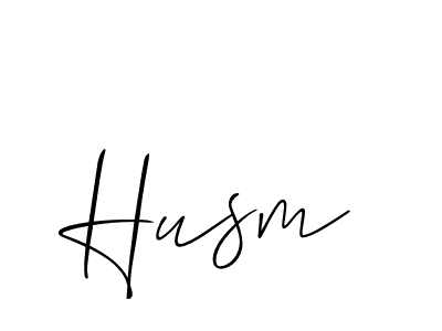 Make a beautiful signature design for name Husm. With this signature (Allison_Script) style, you can create a handwritten signature for free. Husm signature style 2 images and pictures png