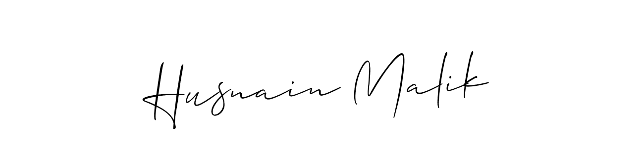 Allison_Script is a professional signature style that is perfect for those who want to add a touch of class to their signature. It is also a great choice for those who want to make their signature more unique. Get Husnain Malik name to fancy signature for free. Husnain Malik signature style 2 images and pictures png