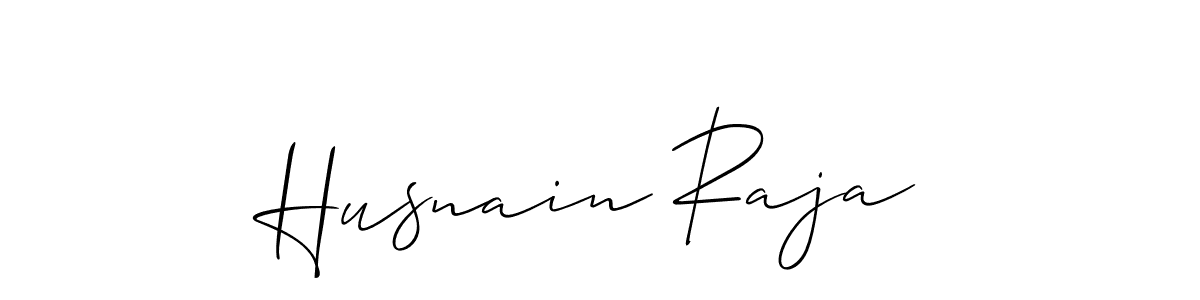 Design your own signature with our free online signature maker. With this signature software, you can create a handwritten (Allison_Script) signature for name Husnain Raja. Husnain Raja signature style 2 images and pictures png