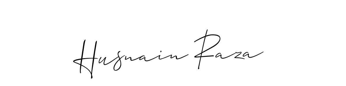 You should practise on your own different ways (Allison_Script) to write your name (Husnain Raza) in signature. don't let someone else do it for you. Husnain Raza signature style 2 images and pictures png