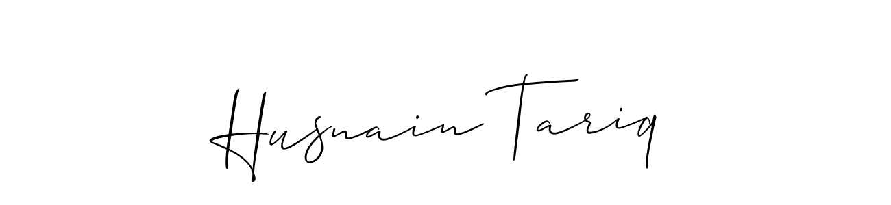 Also You can easily find your signature by using the search form. We will create Husnain Tariq name handwritten signature images for you free of cost using Allison_Script sign style. Husnain Tariq signature style 2 images and pictures png