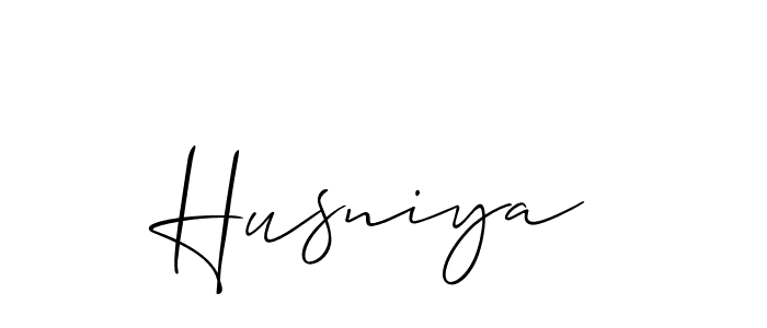 Best and Professional Signature Style for Husniya. Allison_Script Best Signature Style Collection. Husniya signature style 2 images and pictures png