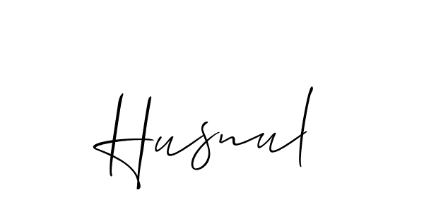 Also we have Husnul name is the best signature style. Create professional handwritten signature collection using Allison_Script autograph style. Husnul signature style 2 images and pictures png