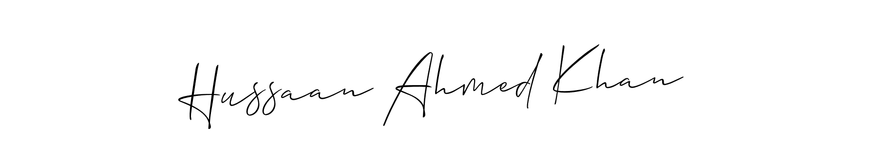 Check out images of Autograph of Hussaan Ahmed Khan name. Actor Hussaan Ahmed Khan Signature Style. Allison_Script is a professional sign style online. Hussaan Ahmed Khan signature style 2 images and pictures png