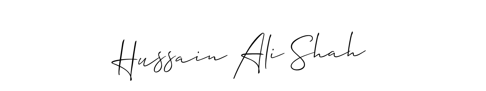 Check out images of Autograph of Hussain Ali Shah name. Actor Hussain Ali Shah Signature Style. Allison_Script is a professional sign style online. Hussain Ali Shah signature style 2 images and pictures png