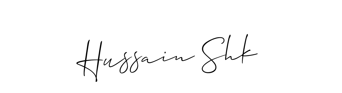 Make a short Hussain Shk signature style. Manage your documents anywhere anytime using Allison_Script. Create and add eSignatures, submit forms, share and send files easily. Hussain Shk signature style 2 images and pictures png