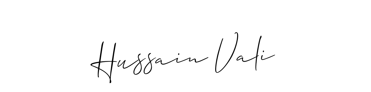 Best and Professional Signature Style for Hussain Vali. Allison_Script Best Signature Style Collection. Hussain Vali signature style 2 images and pictures png