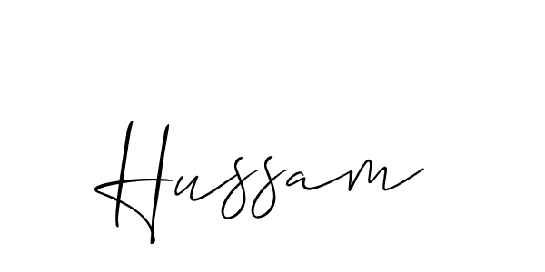 Make a beautiful signature design for name Hussam. Use this online signature maker to create a handwritten signature for free. Hussam signature style 2 images and pictures png